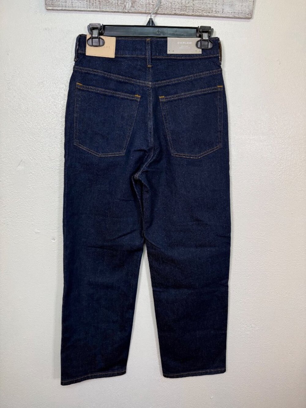 Everlane Womens High-Waisted Ankle Jeans Pure Blue Size 26 Organic Cotton Blend - Picture 9 of 15